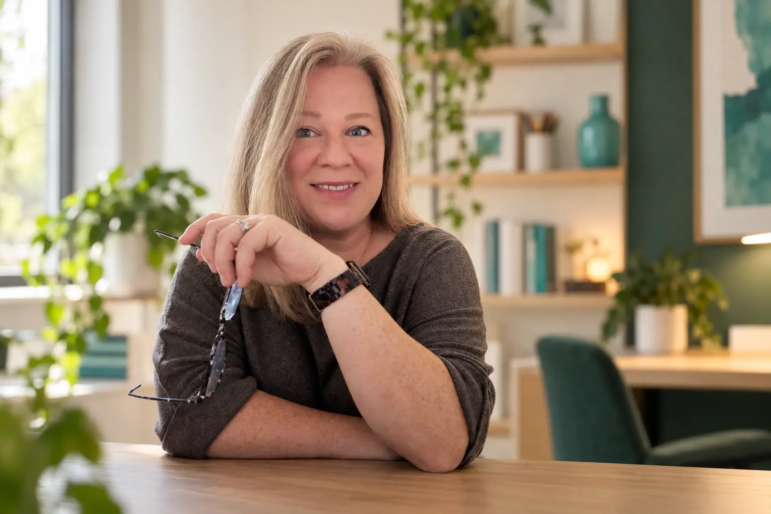 Emma Hunter in her creative studio